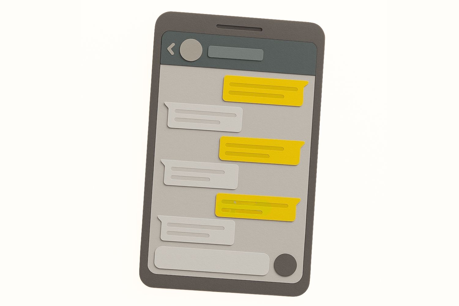 A WhatsApp chat mockup